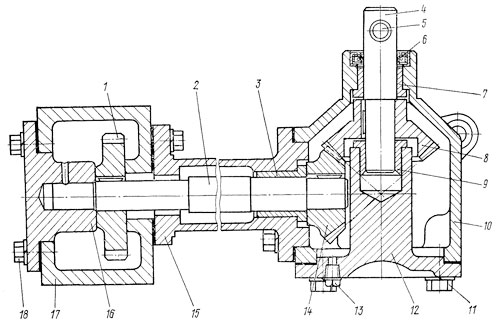 Механизм проворачивания вала