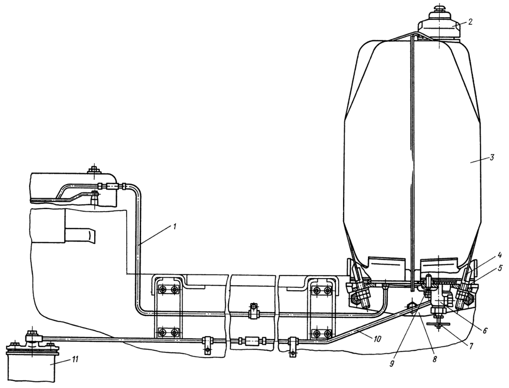 Рис. 92. Топливный бак Рис. 92. Топливный бак Т-130М